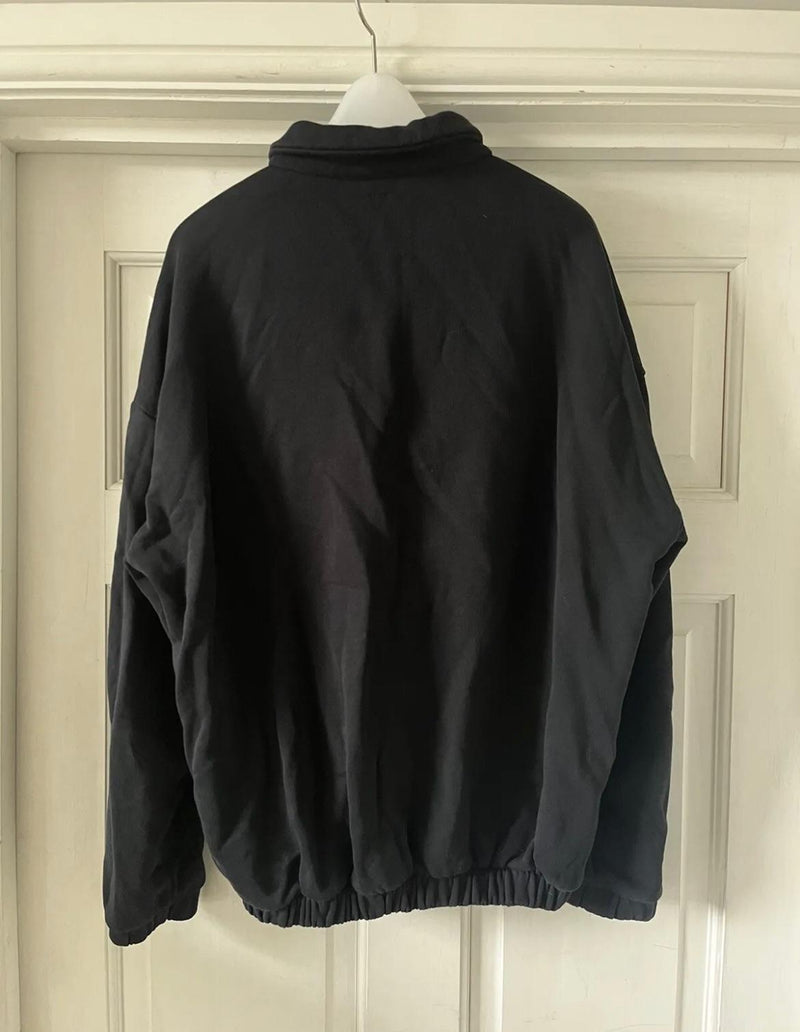 Quarter Zipped Cotton Polo Jumper