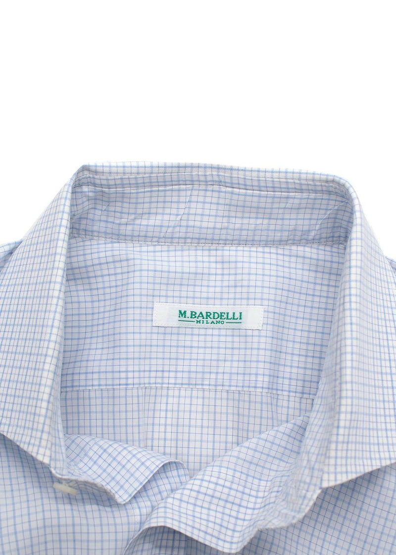 M.Bardelli Pale Blue Check Shirt