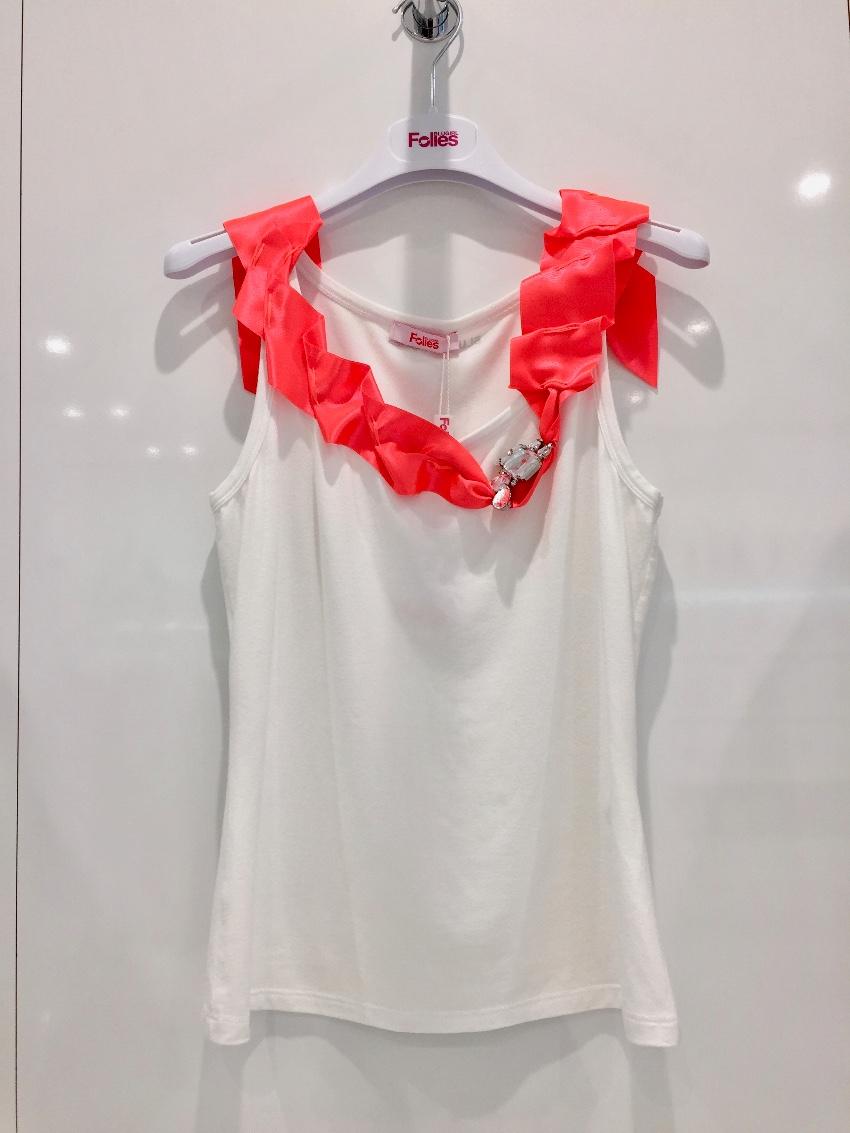 Blumarine Ribbon Vest Top