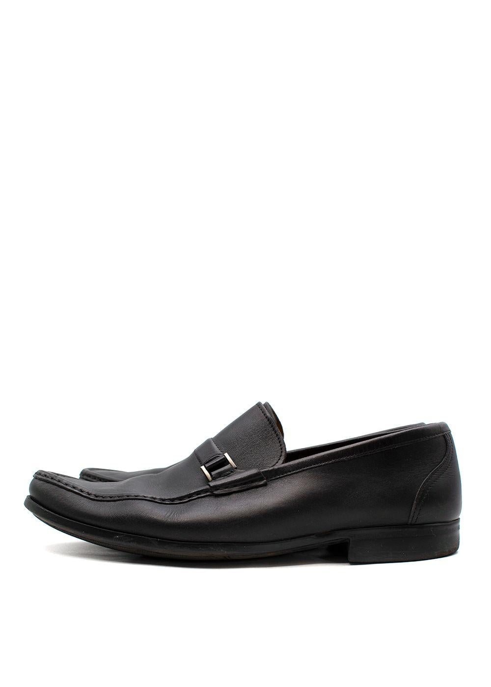Magnanni Black Leather Loafers