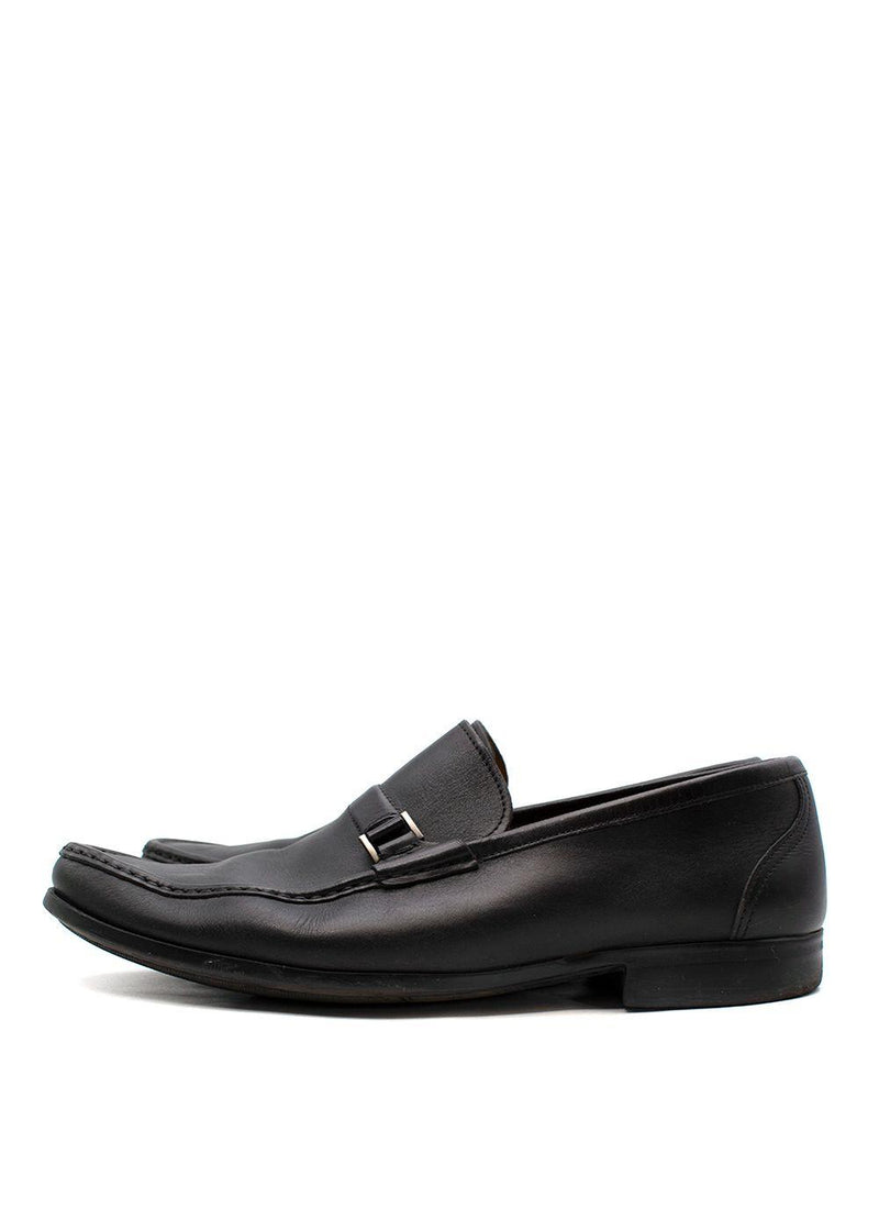 Magnanni Black Leather Loafers