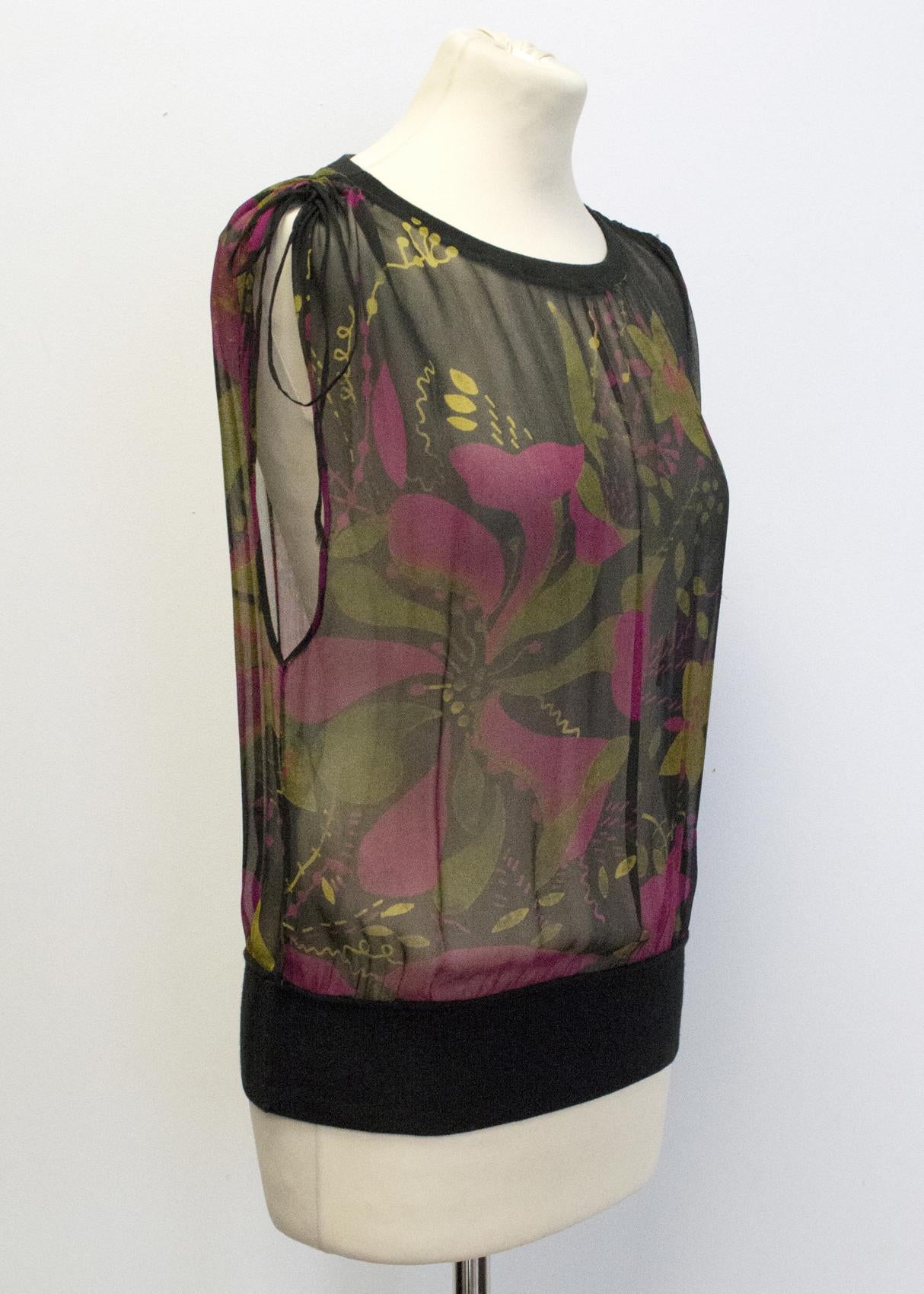 Sophia Malig sheer floral top
