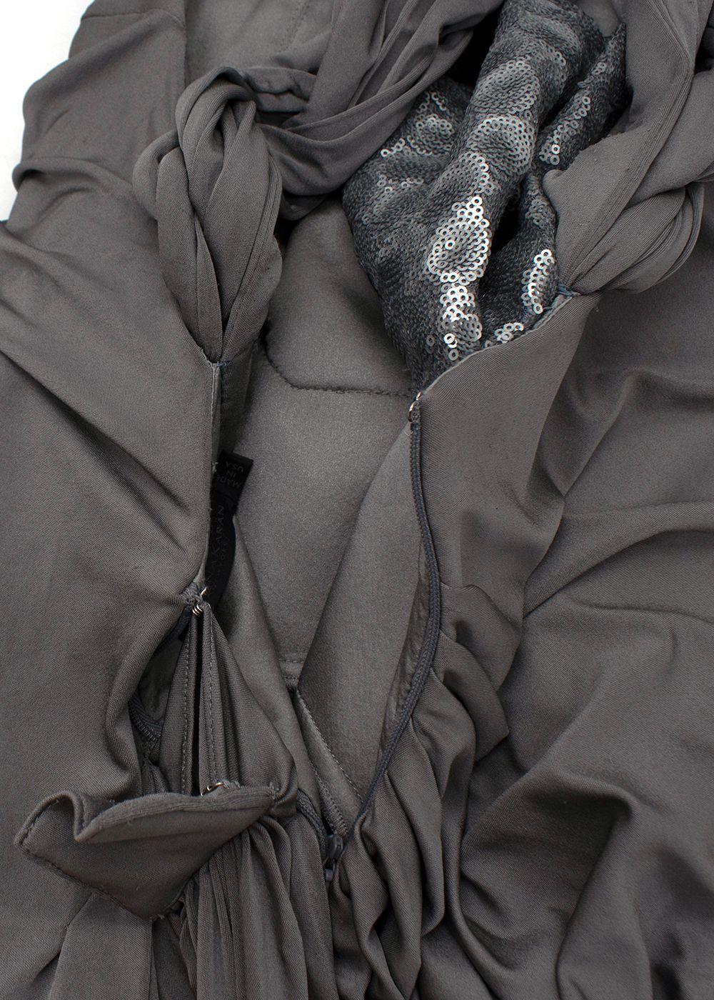 Donna Karan Braided Front Twist Gown
