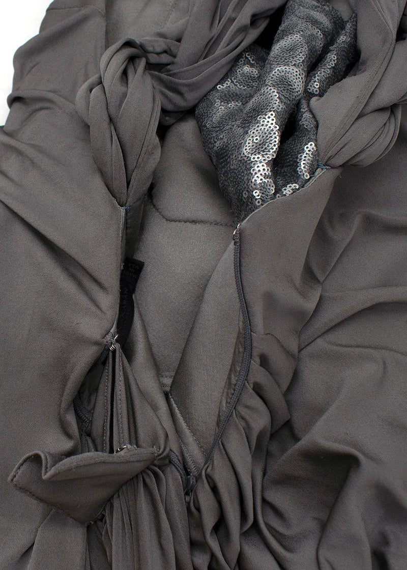 Donna Karan Braided Front Twist Gown