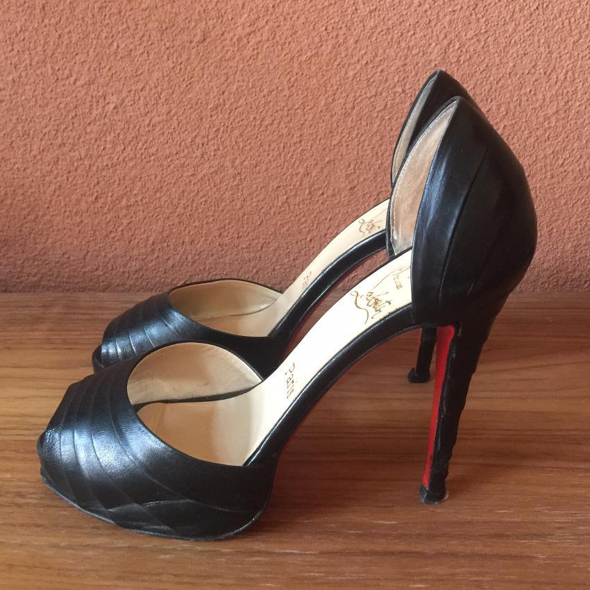 Christian Louboutin Nappa Leather Armadillo Peep-toe Pumps Heels