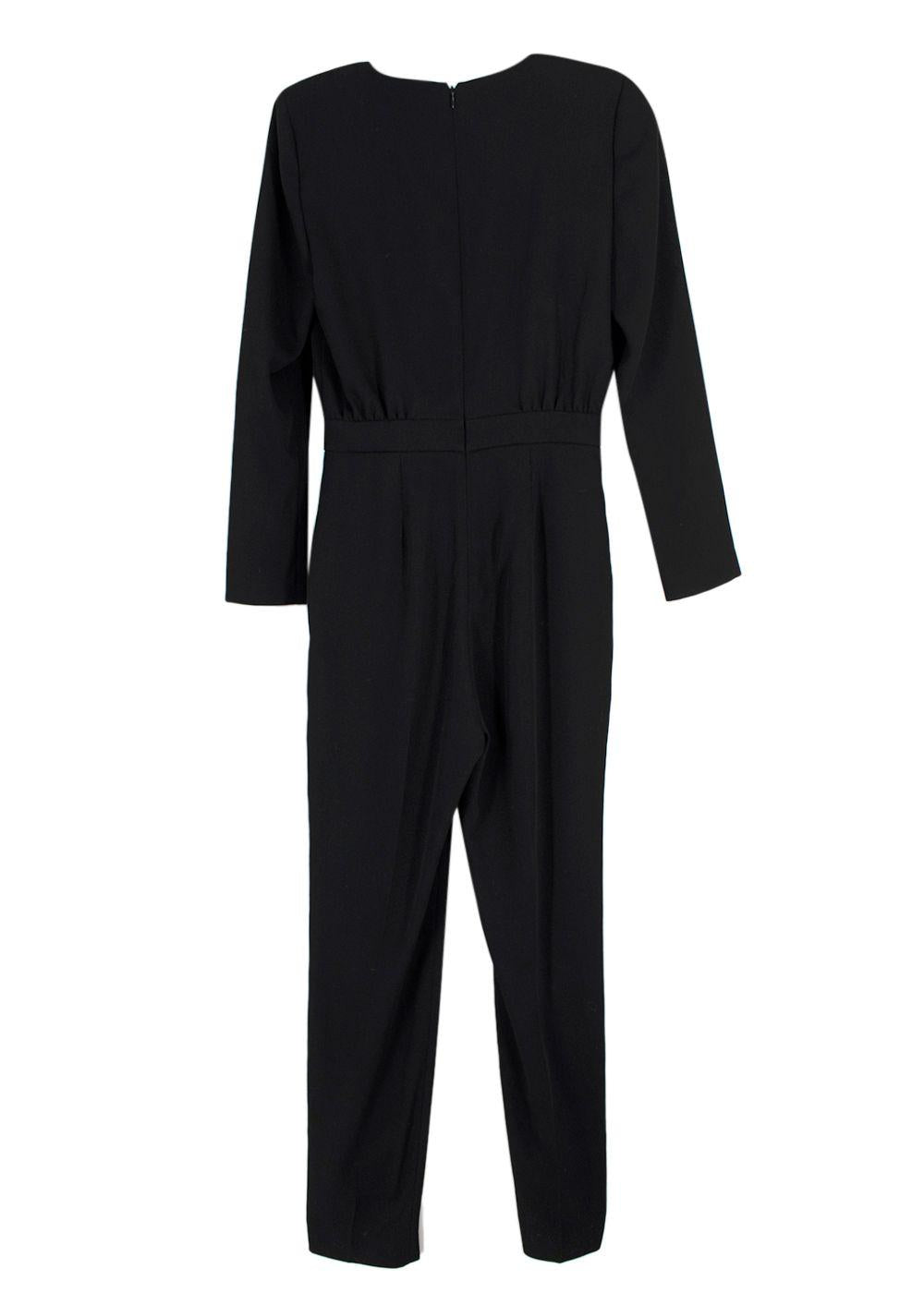 Givenchy Black Longsleeve Tailored Jumpsuit