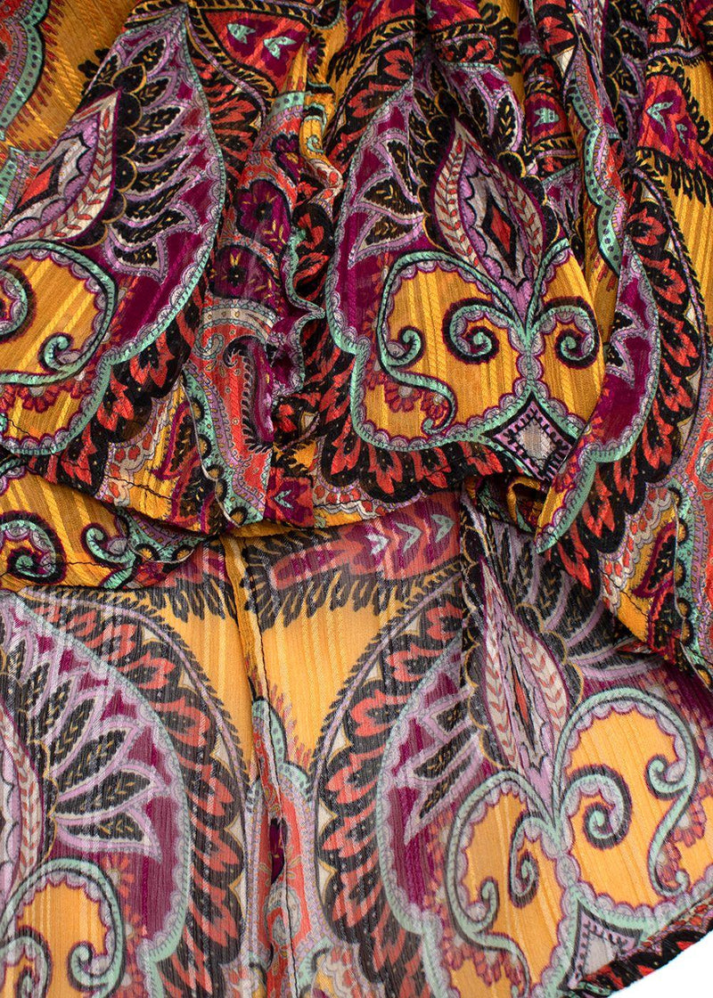 Etro Multi Coloured Floral Silk Blouse