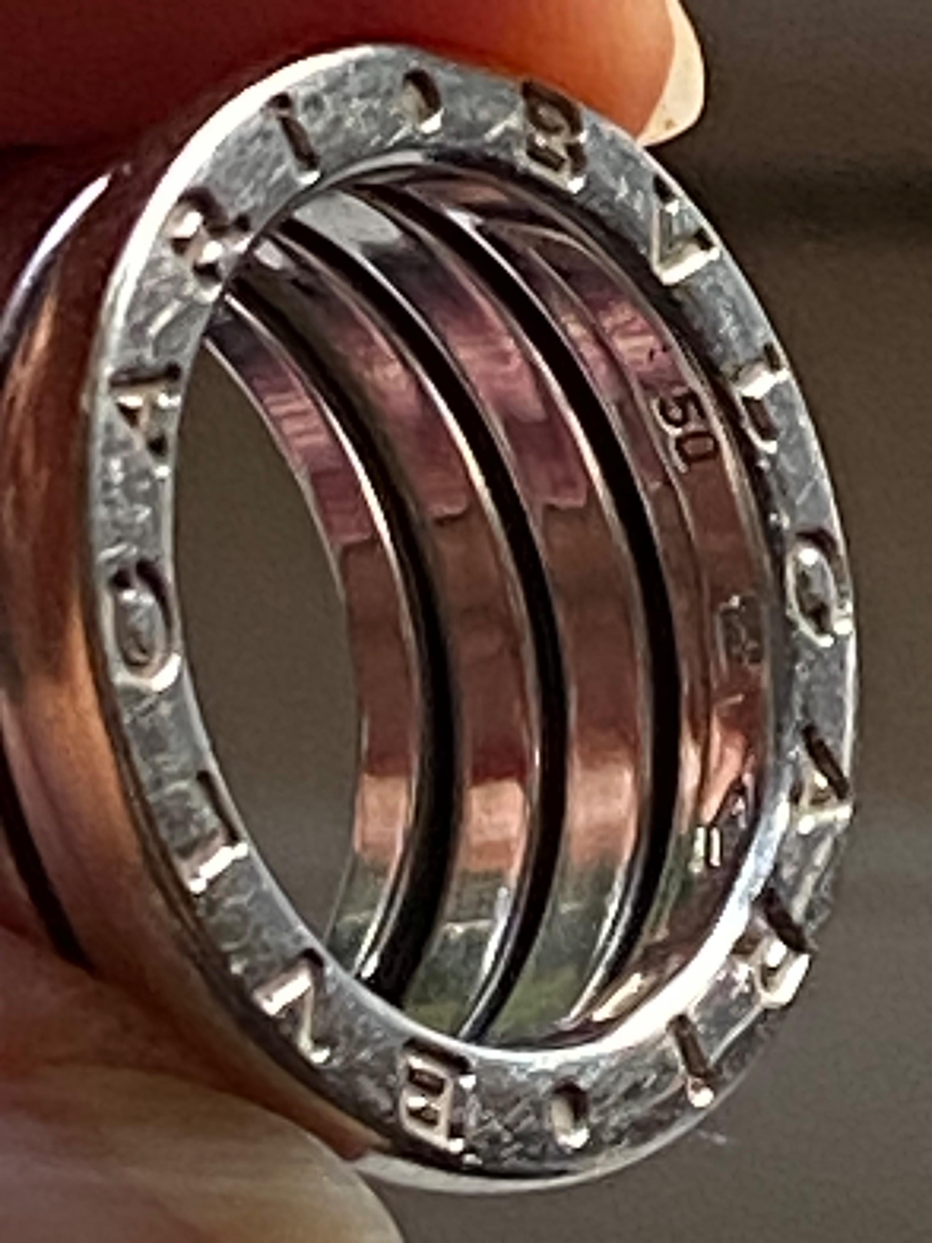 Bvlgari B Zero 1 White Gold 4 Band Ring