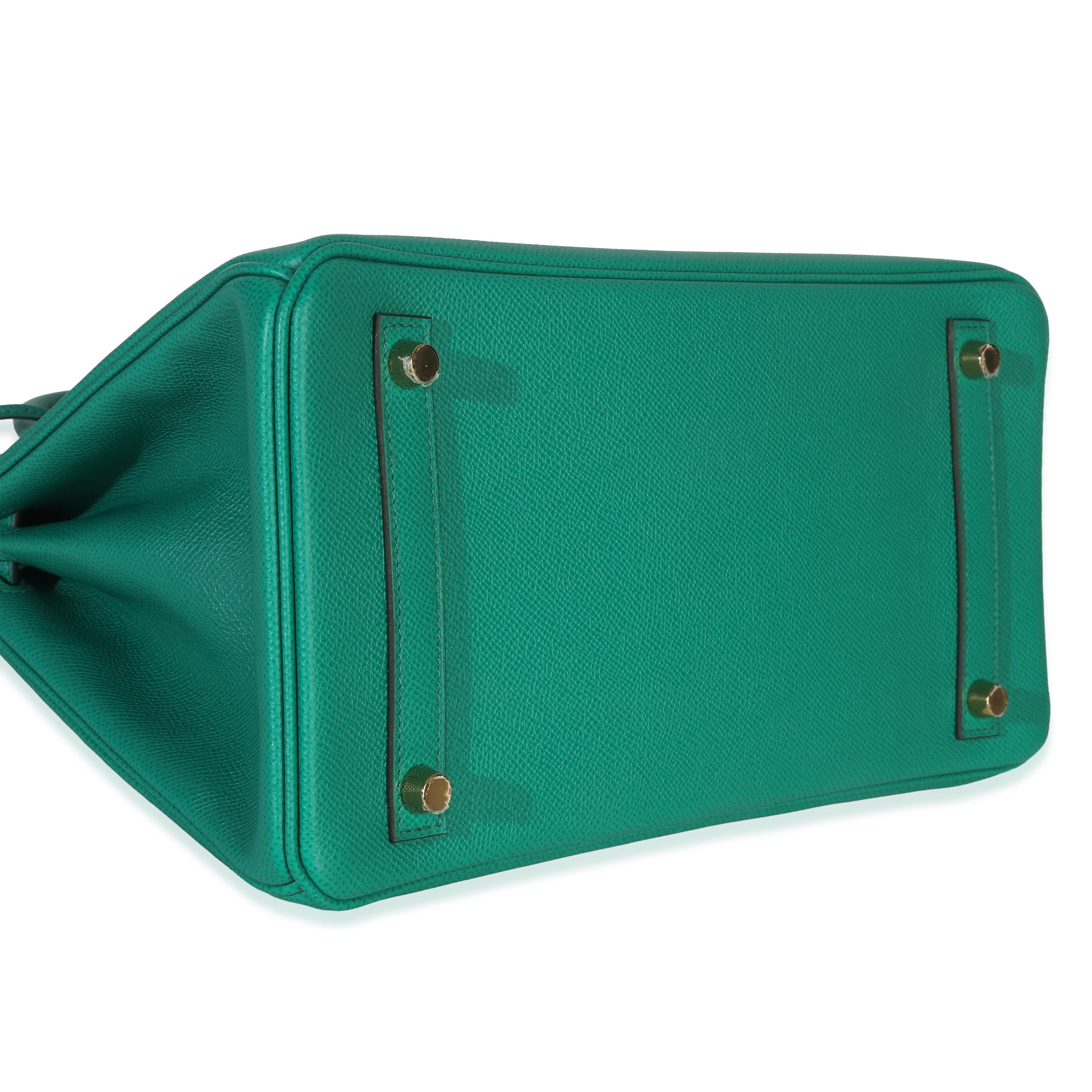 Hermès Epsom Birkin 30 Vert Jade GHW
