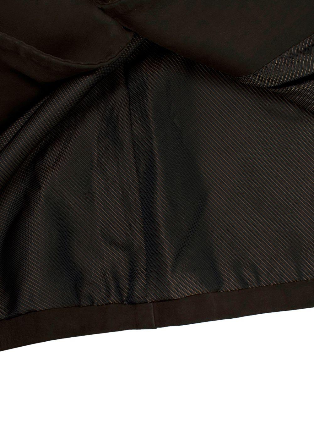 Franck Namani Dark Brown Suede Tailored Jacket