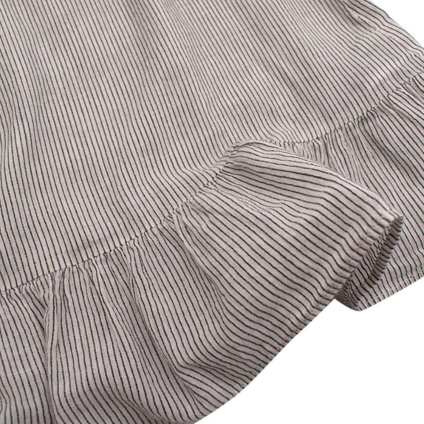 Bonpoint White & Black Striped Top