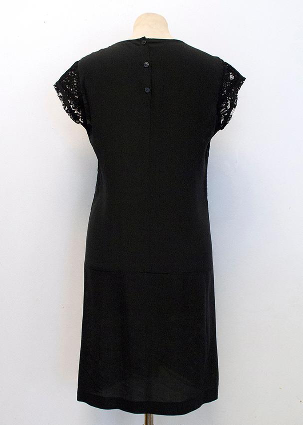 Pinko Black Lace Tunic with pink slip underdress