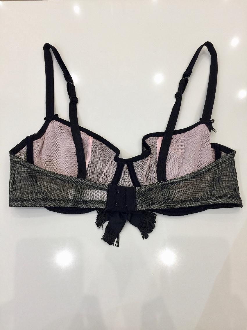Chantal Thomass Paris Couture Leavers Lace & Velvet Bra & Brief Set