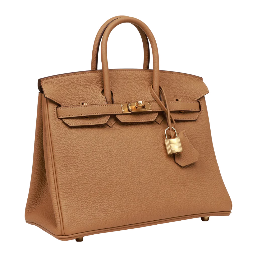 Hermès Birkin 25cm Togo Biscuit Gold Hardware