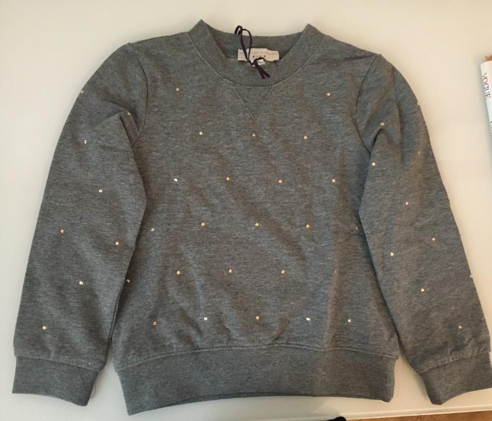 Stella McCartney Grey Crystal Studded Sweatshirt