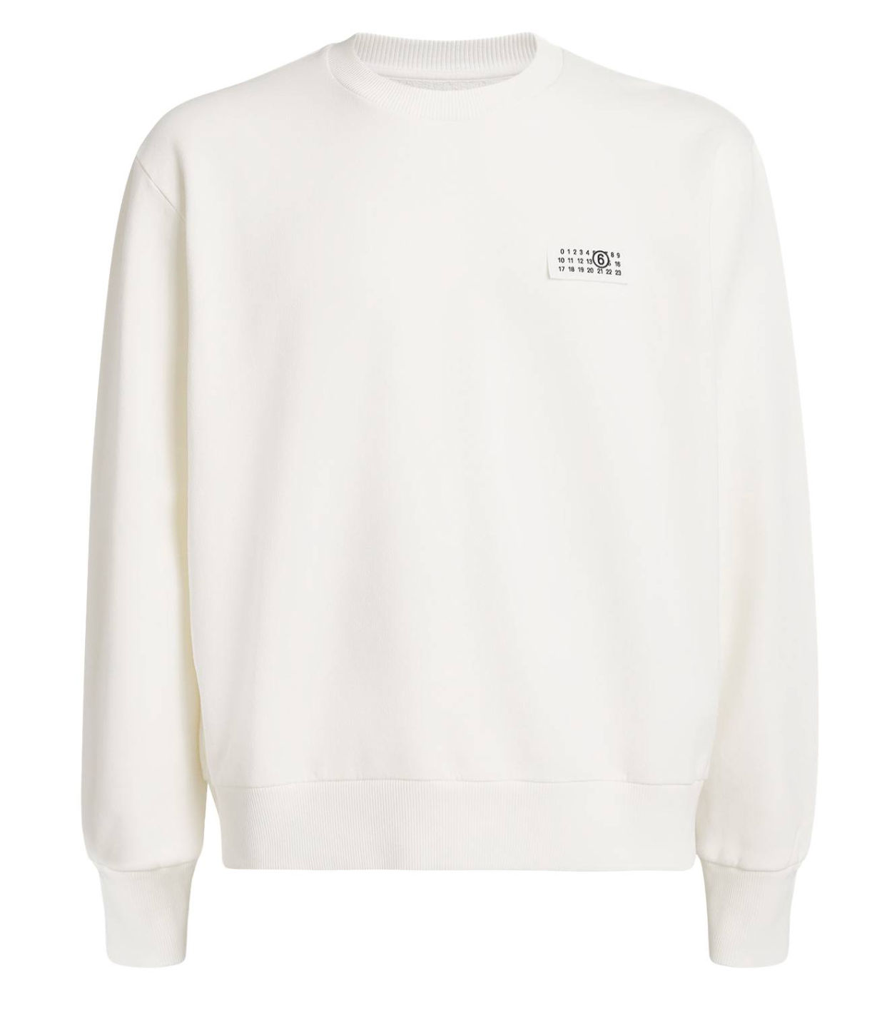 MM6 Maison Margiela Off-White Logo Patch Sweatshirt