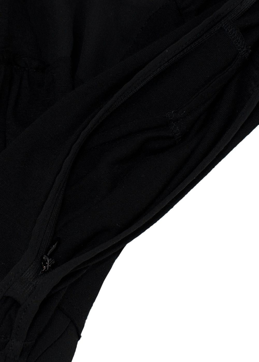 Costume National Black Vest Top
