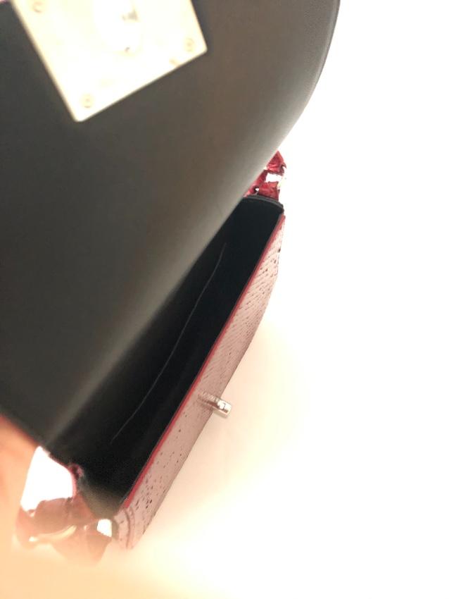 CALVIN KLEIN 205W39NYC Red Python Crossbody Bag