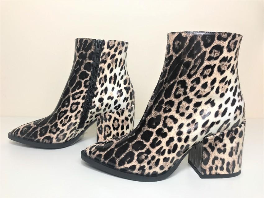 McQ by Alexander McQueen Shadow Ankle Boots Leopard Print