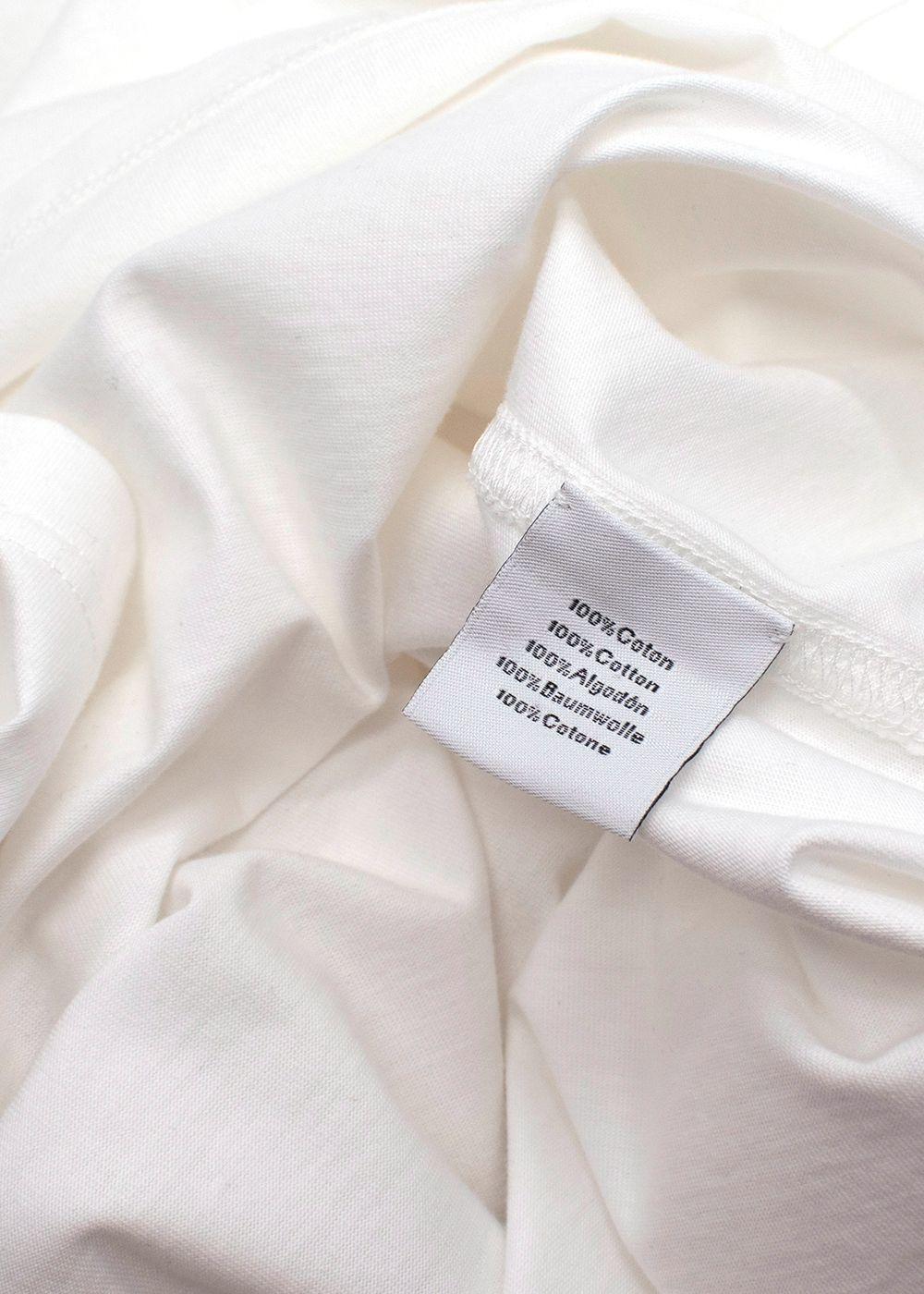 Hermes White Tonal Embossed T-Shirt