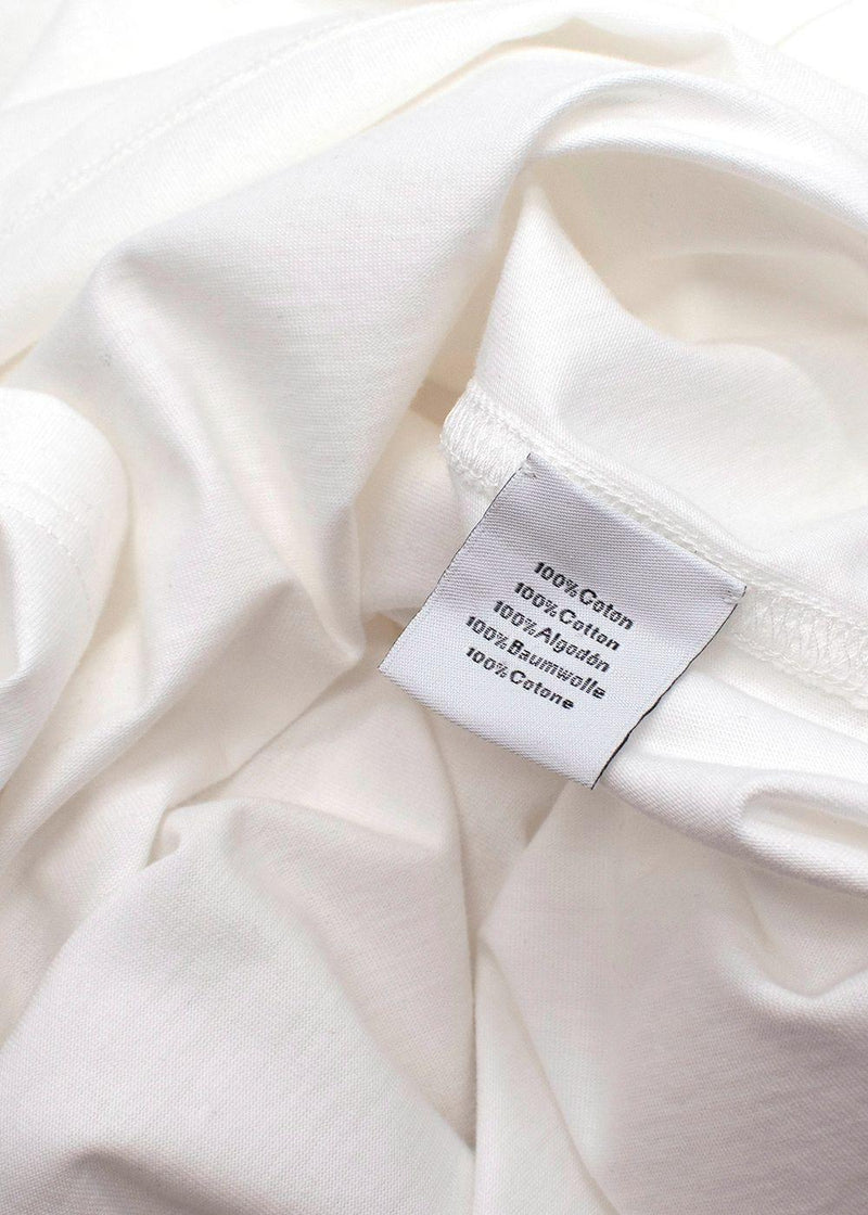 Hermes White Tonal Embossed T-Shirt