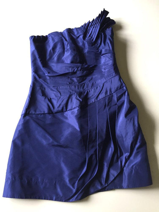 Catherine Malandrino Navy Blue Strapless Cocktail Dress