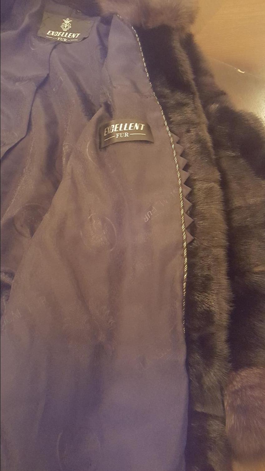 Bespoke sheared Mink coat with sable collar and cuffs