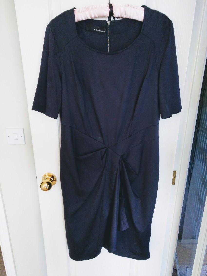 Amanda Wakeley draped blue dress