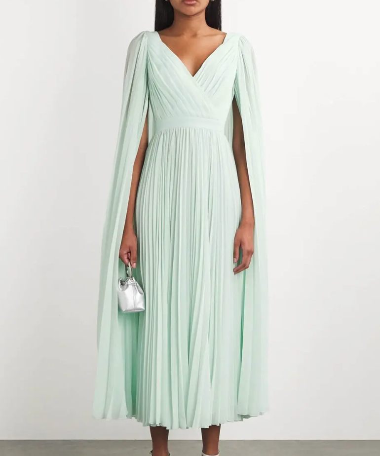 Huishan Zhang  Pleated Gown