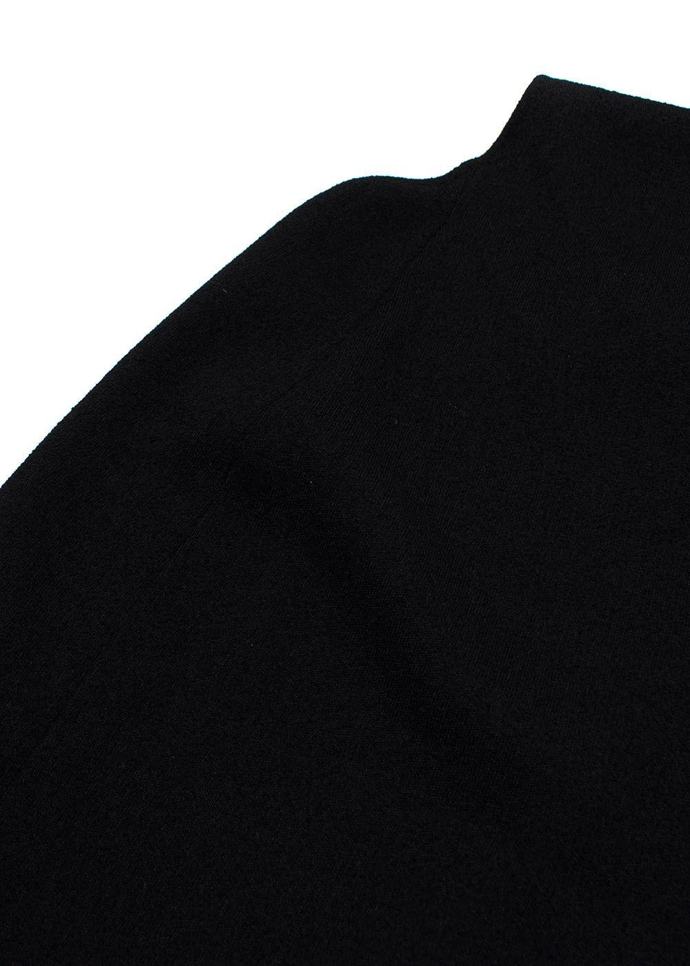 Bottega One Shoulder Black Midi Dress