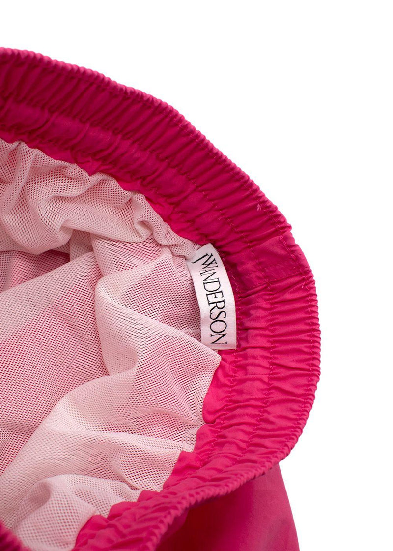 JW Anderson Pink Logo Printed Swim Shorts