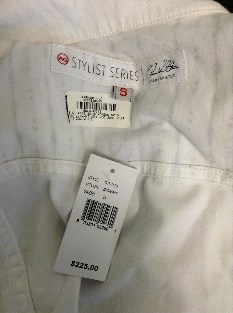 Adriano Goldschmied White Denim Vest