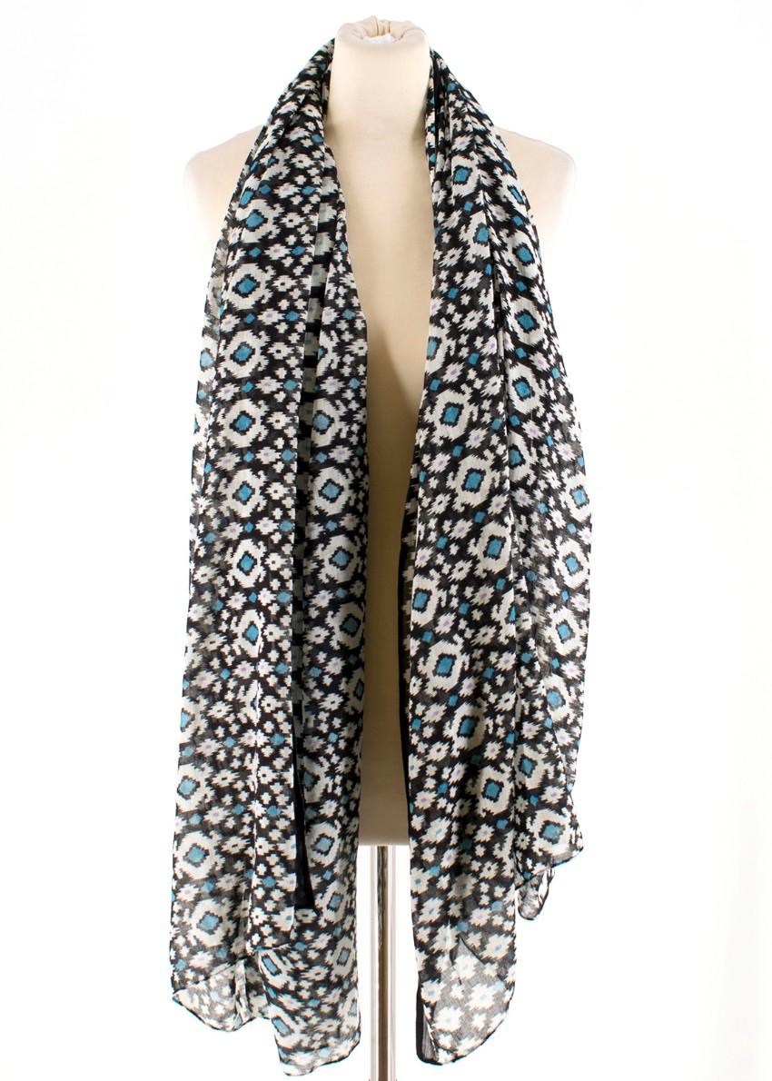 Bespoke Geometric Print Scarf