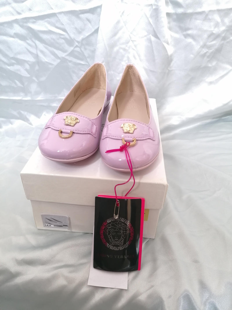 Young Versace Kids 6Y Pink Ballerinas