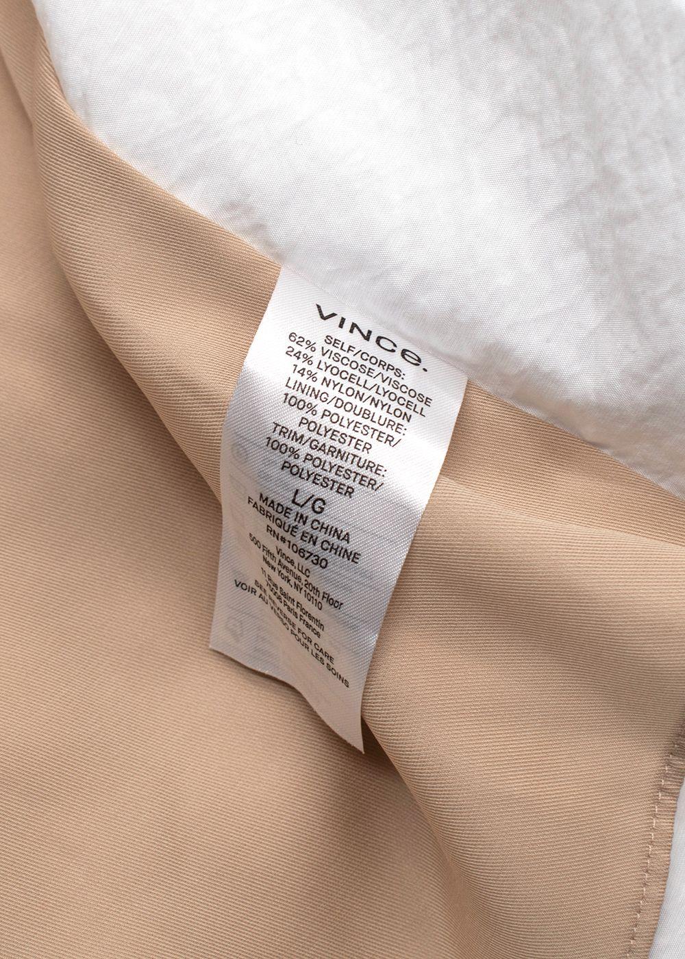 Vince White Wrap Sleeveless Dress