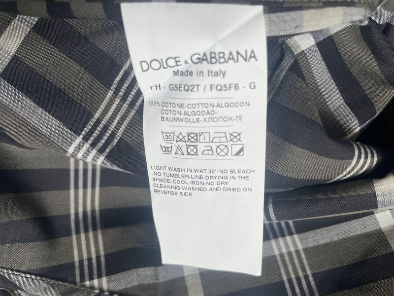 Checked Cotton Long Sleeved Shirt