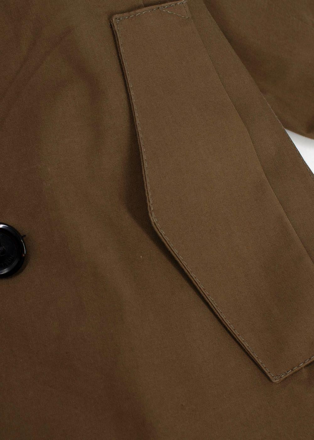 Louis Vuitton Double Breasted Cotton Mackintosh