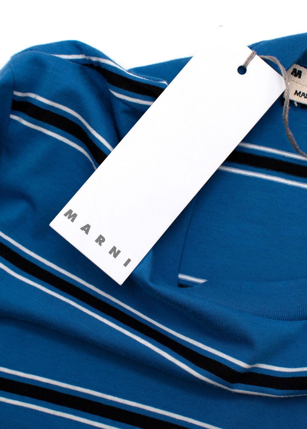 Blue & black striped T-shirt
