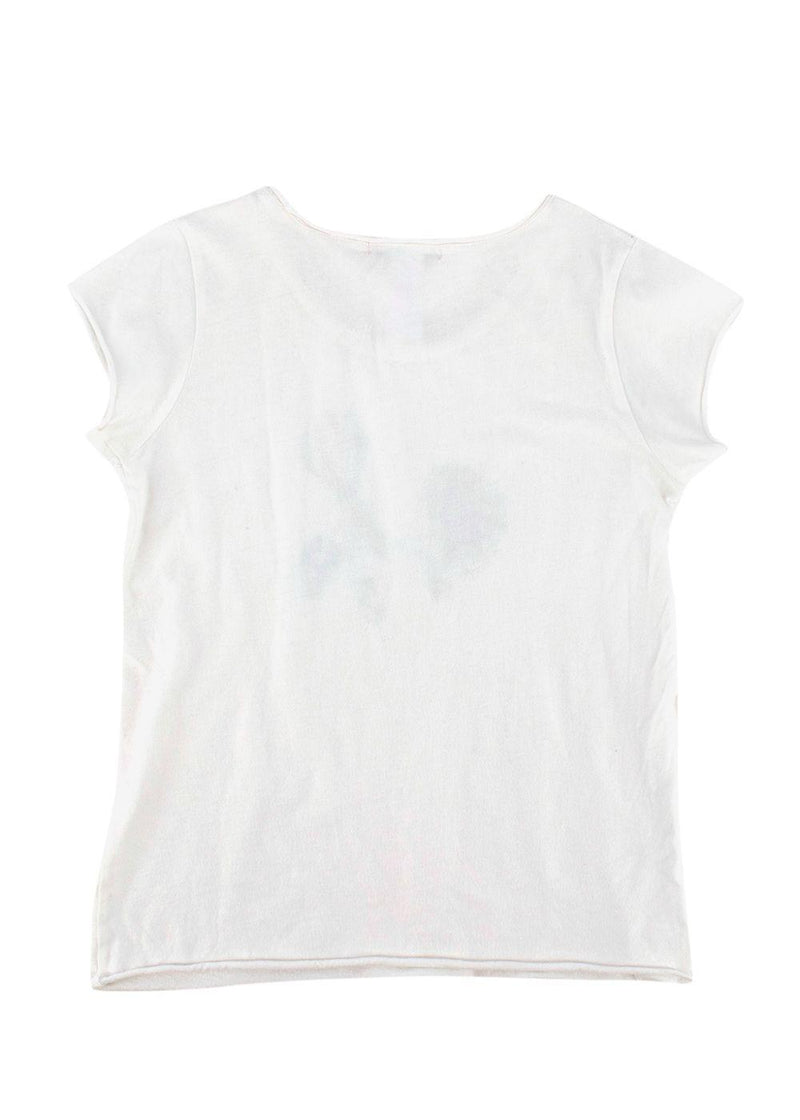 Kids 10Y White Printed T-Shirt
