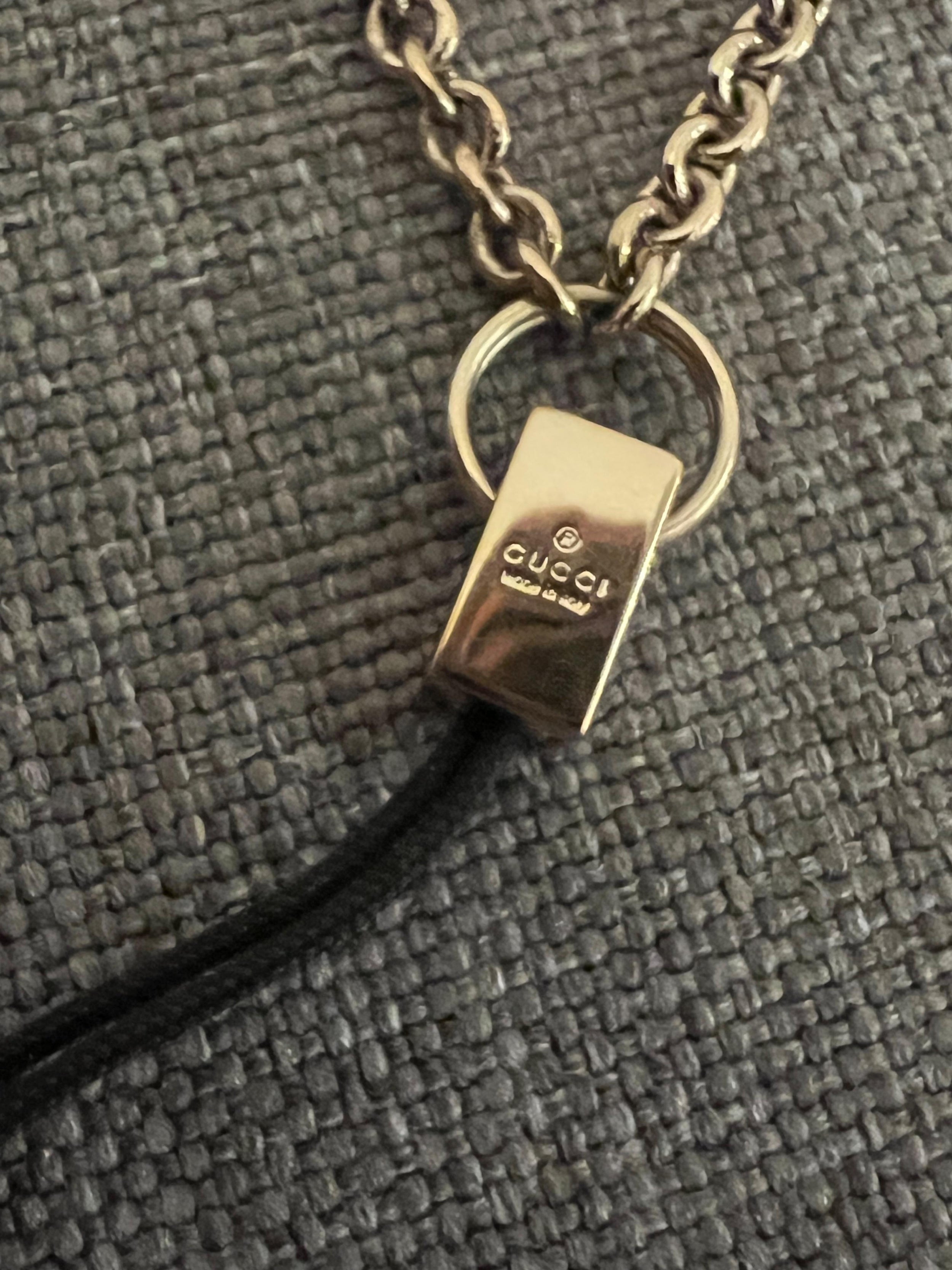 Gucci Pink Enamel Phone Charm