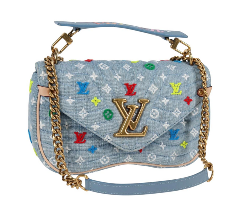 Louis Vuitton Monogram Light Denim New Wave Bag