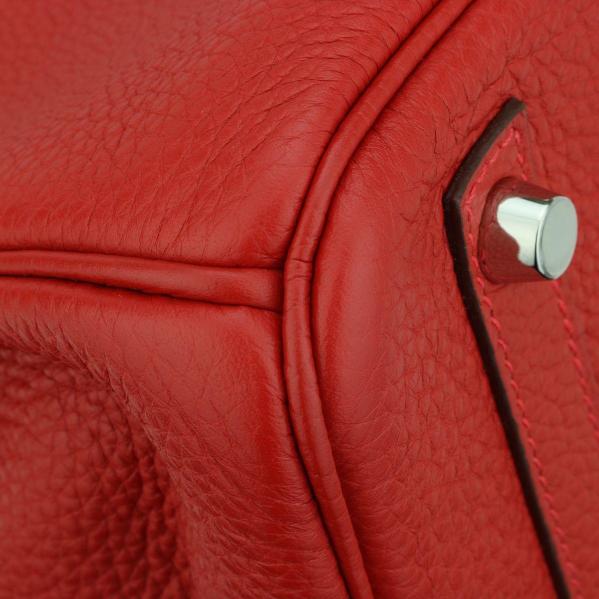 Hermès Birkin 30cm Rouge Casaque Togo Leather with Palladium Hardware