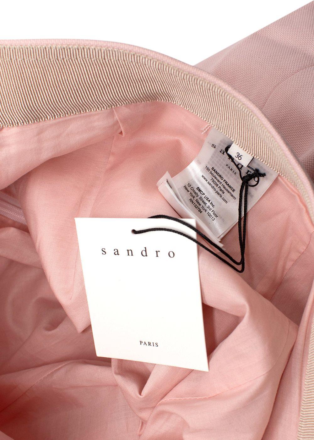 Sandro Pale Pink High Waisted Shorts