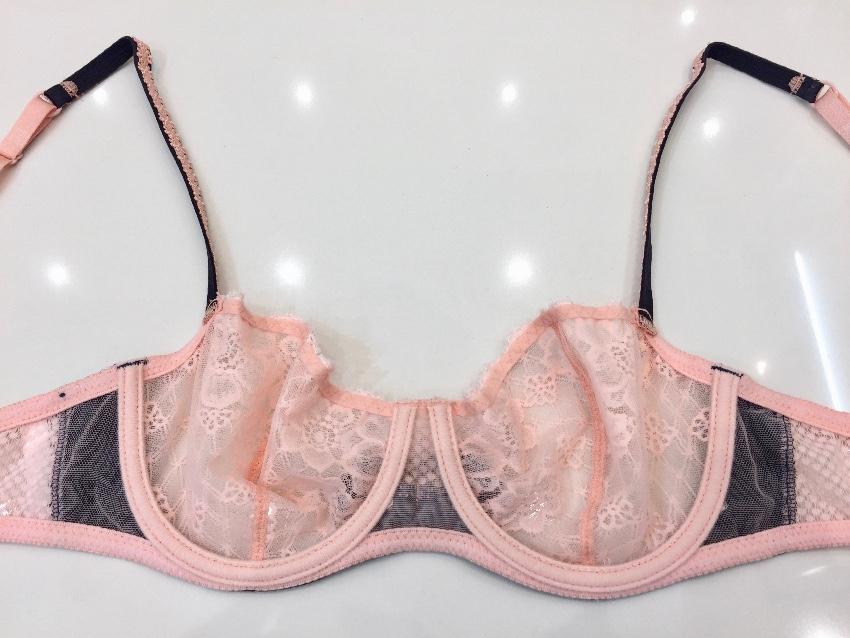 Aubade Ballet Pink Leavers Lace Underwired Bra