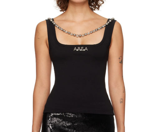 Area Nameplate Embellished Tank Top