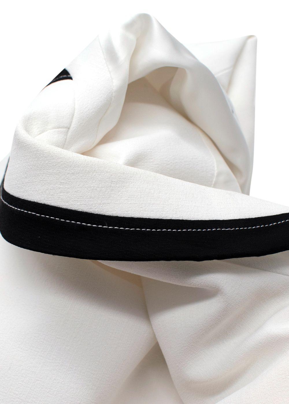 Claudie Pierlot White Contrast Trim Jacket