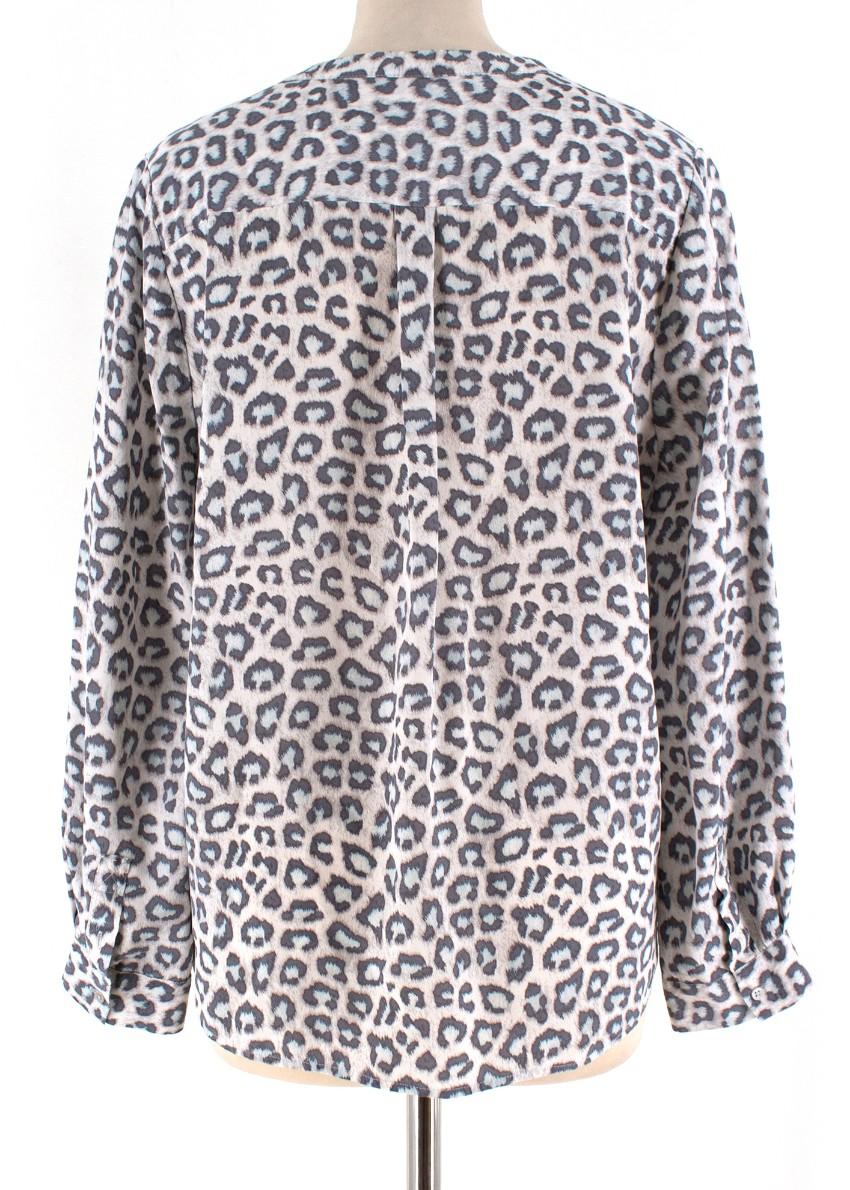 Joie Leopard Print Blouse