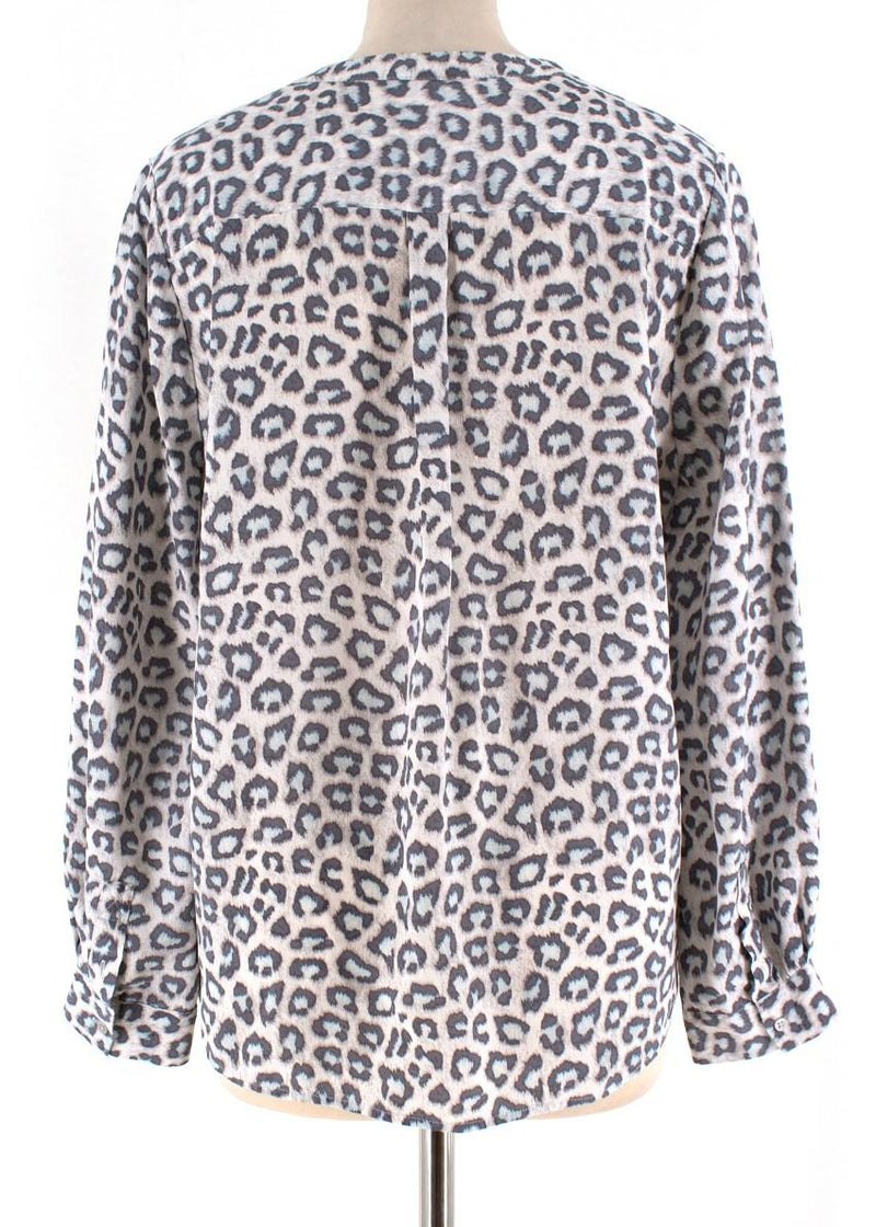 Joie Leopard Print Blouse