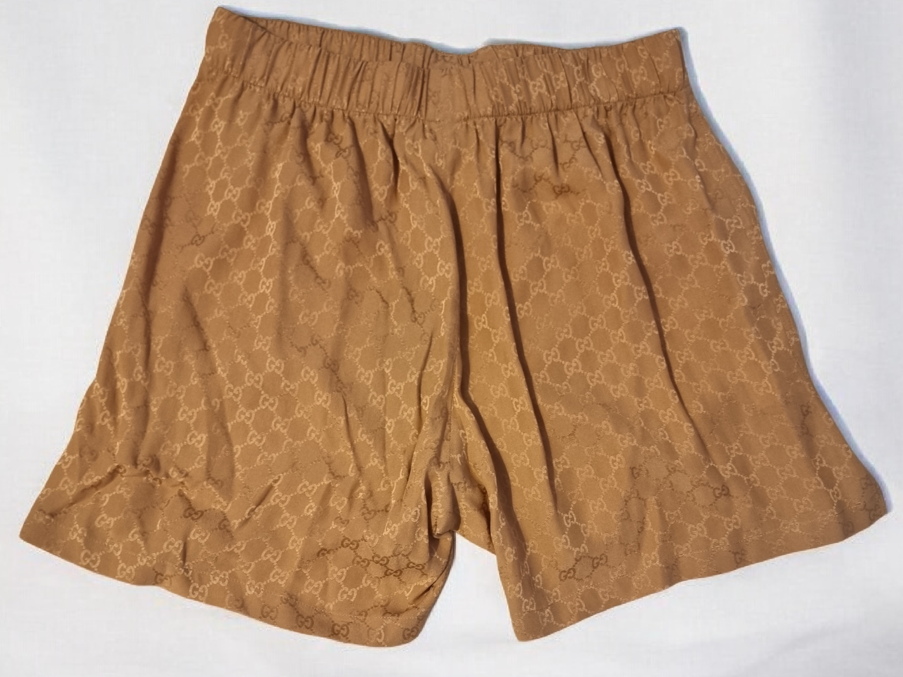 Gucci GG Print Silk Shorts