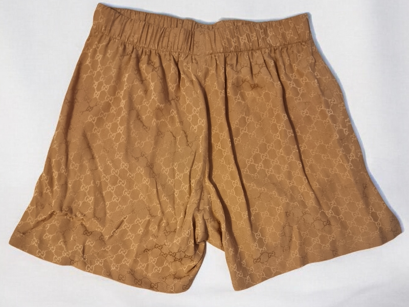 Gucci GG Print Silk Shorts